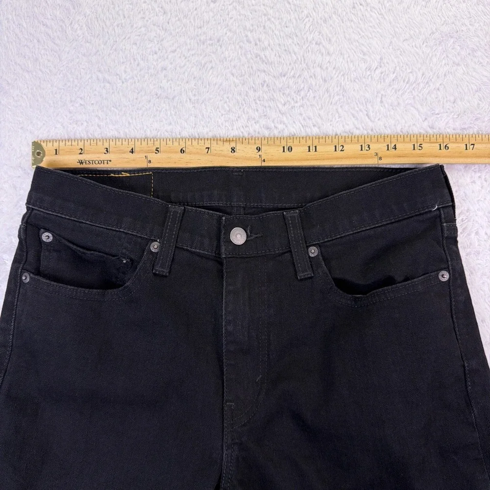 Levi's 511 Jeans Mens 32x31 Black Slim Fit Denim Cotton Blend 04511-5382